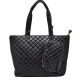 2-in-1 Large Quilted Zipper Tote with Pouch